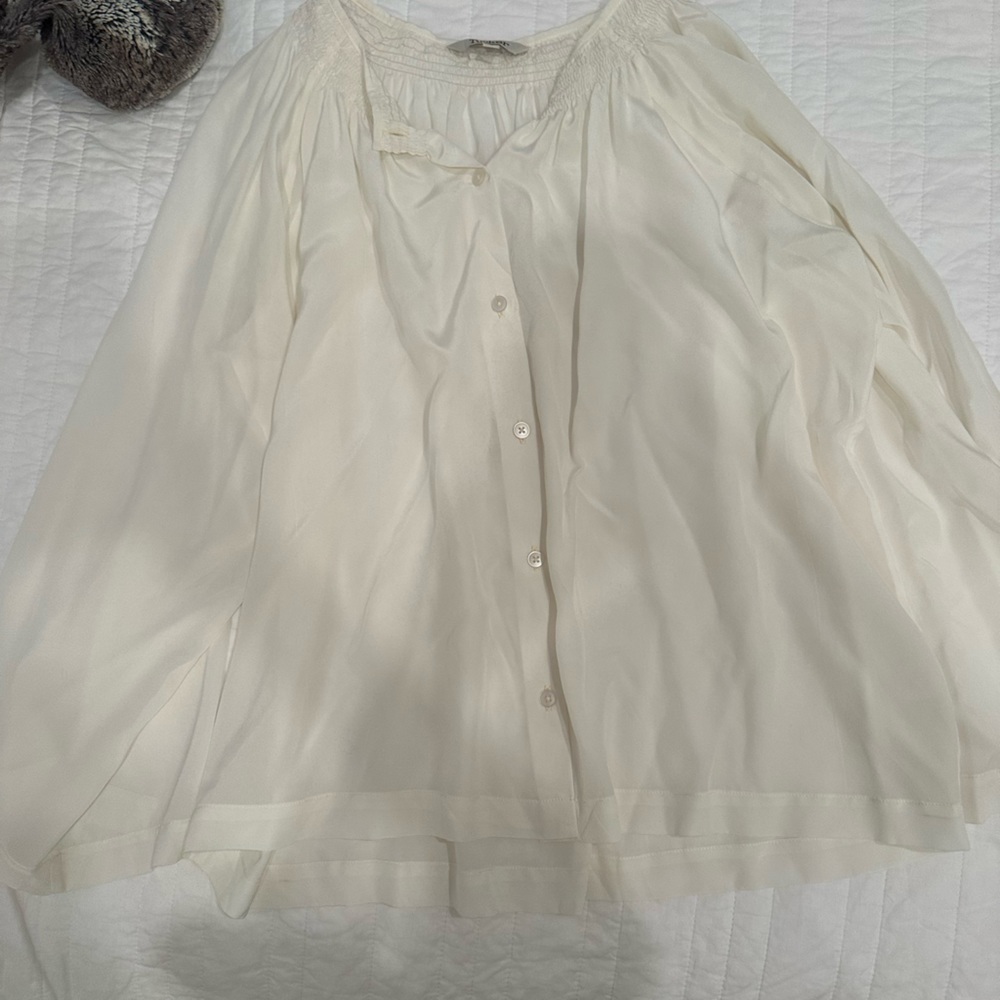 Tucker Silk Blouse